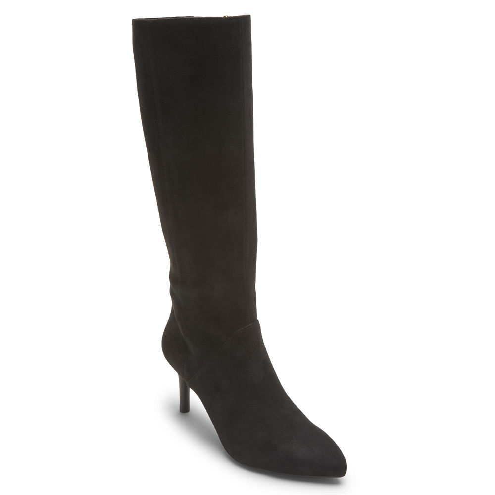 Rockport Boots For Womens Black - Total Motion Ariahnna Tall - NQ1409538